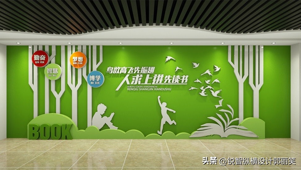 不同类型的校园走廊文化墙设计几种方案