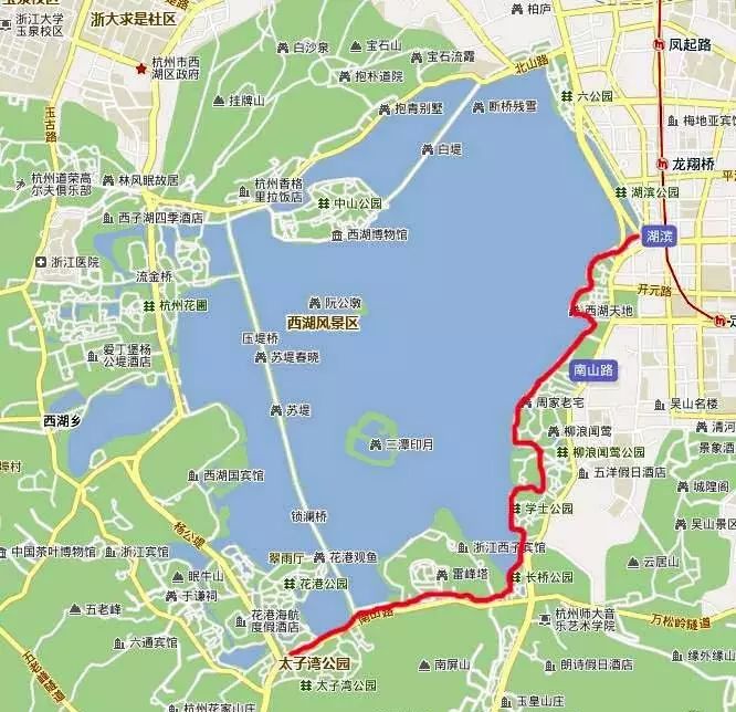 杭州西湖旅游攻略——南线