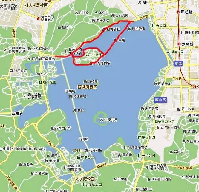杭州西湖旅游攻略——北线